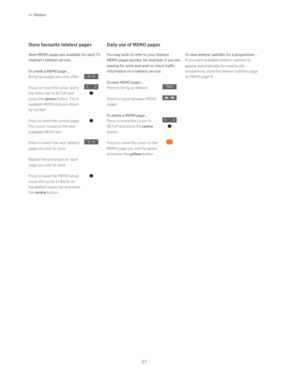 Bang & Olufsen BeoVision Avant - User Guide User Manual | Page 57 / 82