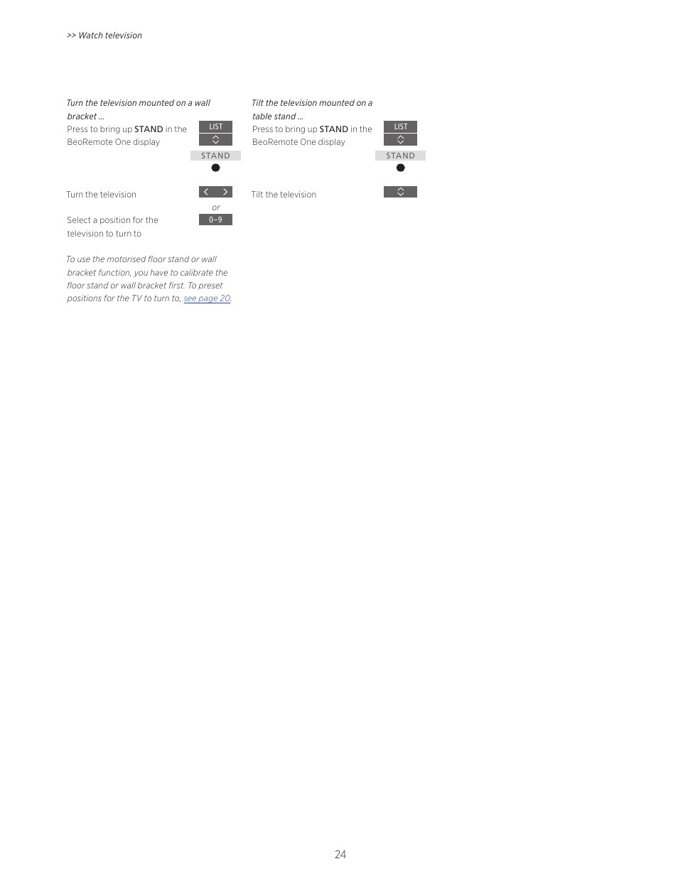 Bang & Olufsen BeoVision Avant (No tuner) - User Guide User Manual | Page 24 / 60