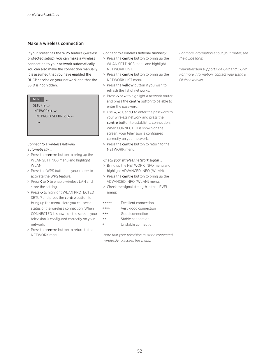 Bang & Olufsen BeoVision Avant (No tuner) - User Guide User Manual | Page 52 / 60