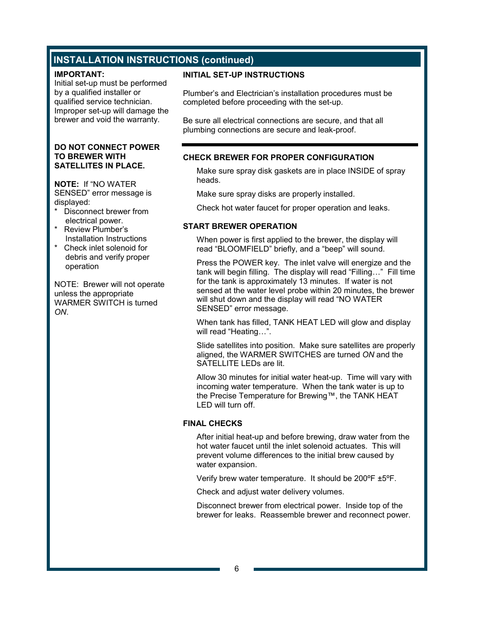 Bloomfield 9421 (SS2-HE) User Manual | Page 8 / 28