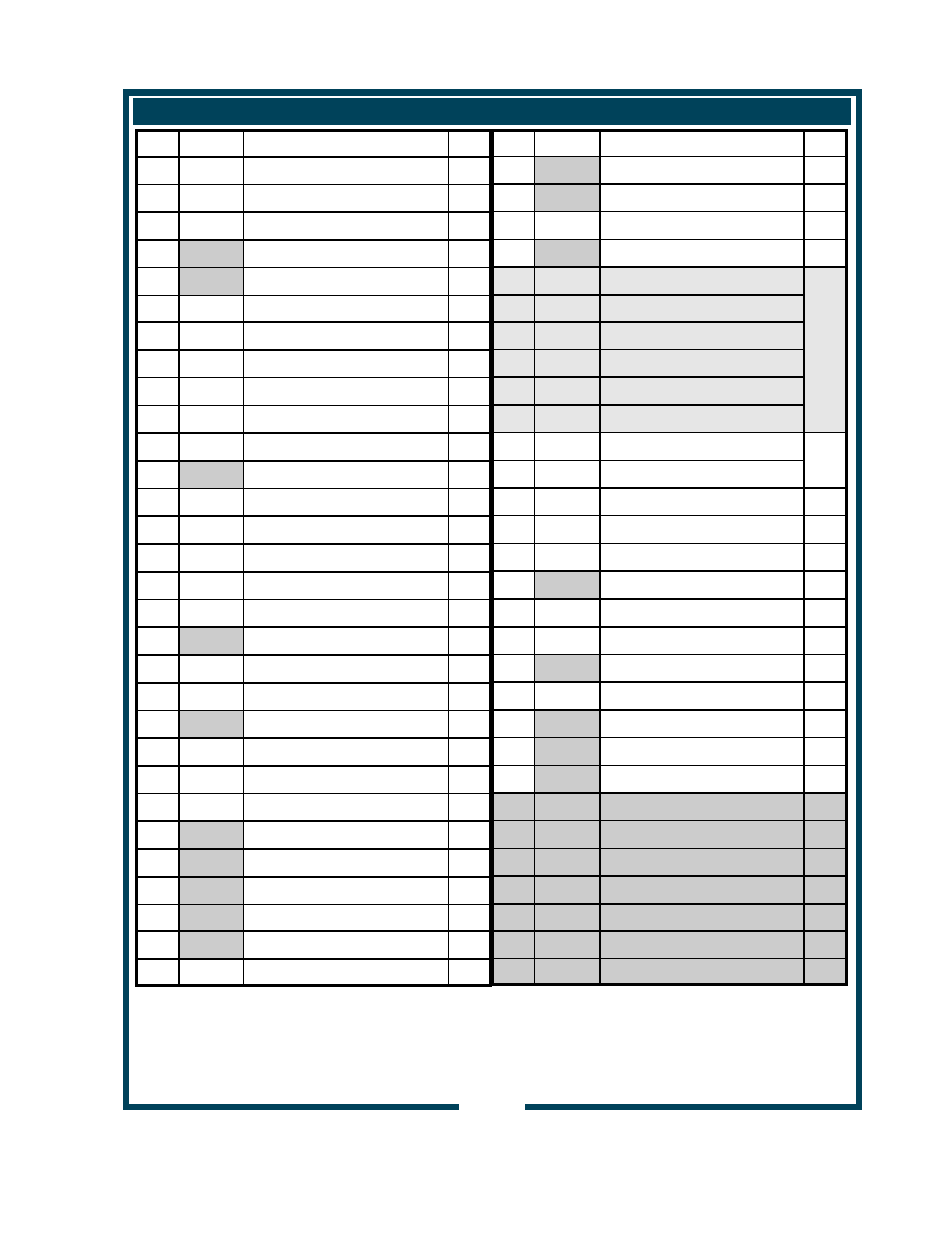 Parts list cabinet and exterior components | Bloomfield 9220 9221 User Manual | Page 21 / 26