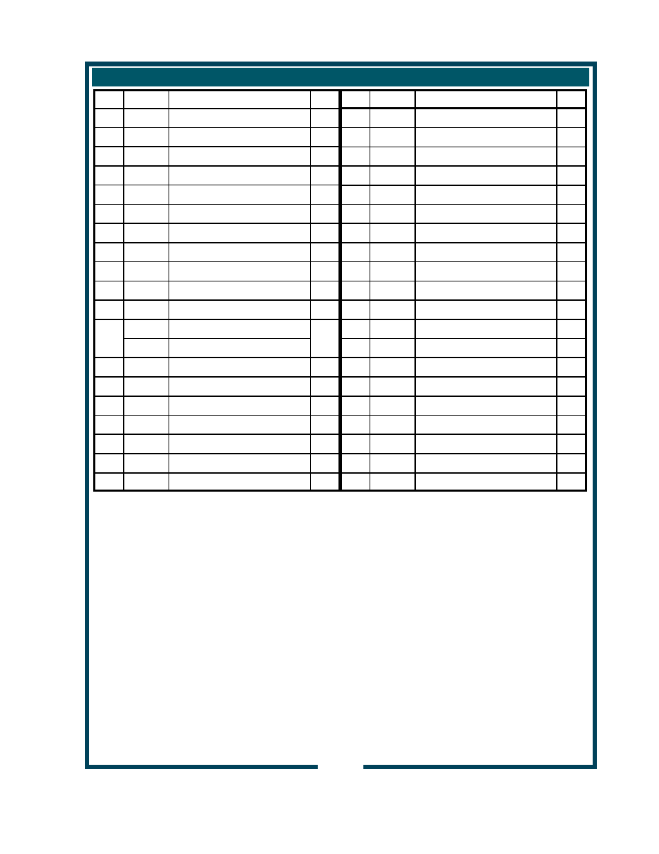 Parts list interior components | Bloomfield 9220 9221 User Manual | Page 23 / 26