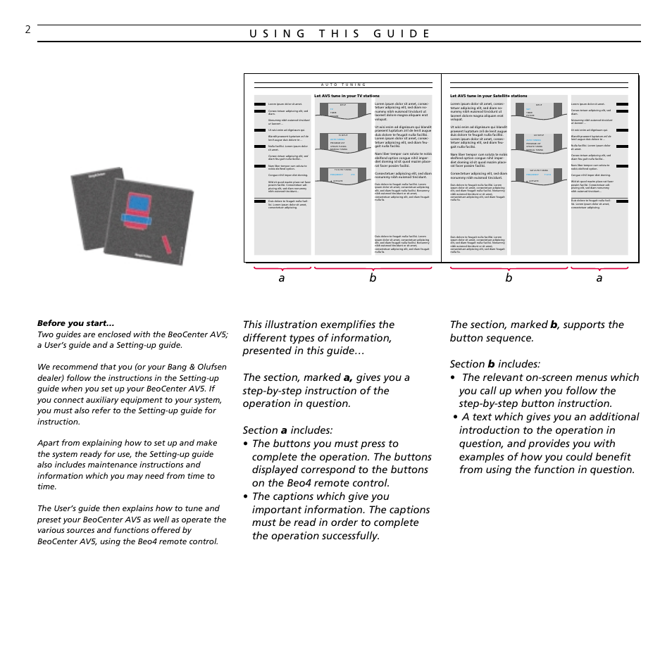 Ab b | Bang & Olufsen BeoCenter AV5 - User Guide User Manual | Page 2 / 56