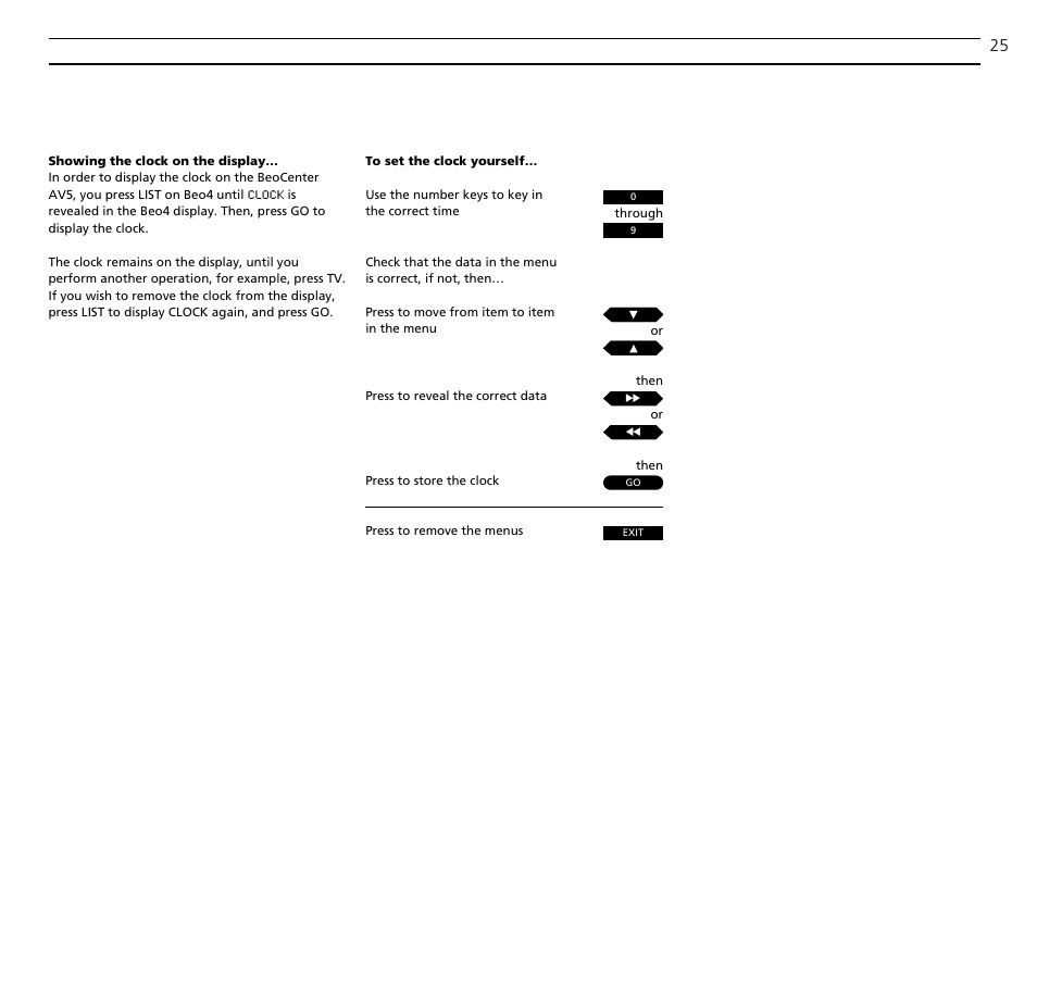 Bang & Olufsen BeoCenter AV5 - User Guide User Manual | Page 25 / 56