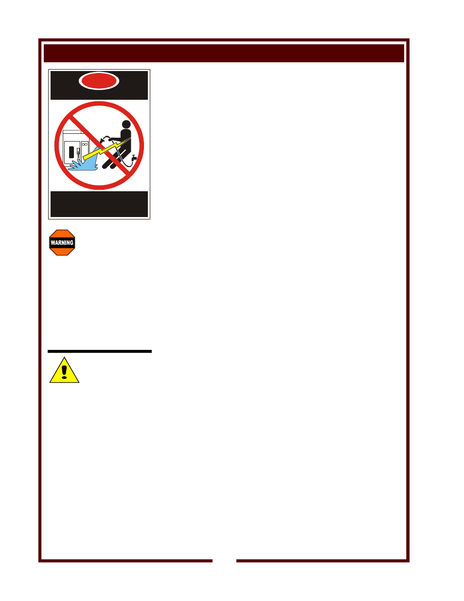 Precautions and general information, Warning, Caution | Bloomfield Wells WVOC-2HFG User Manual | Page 8 / 34