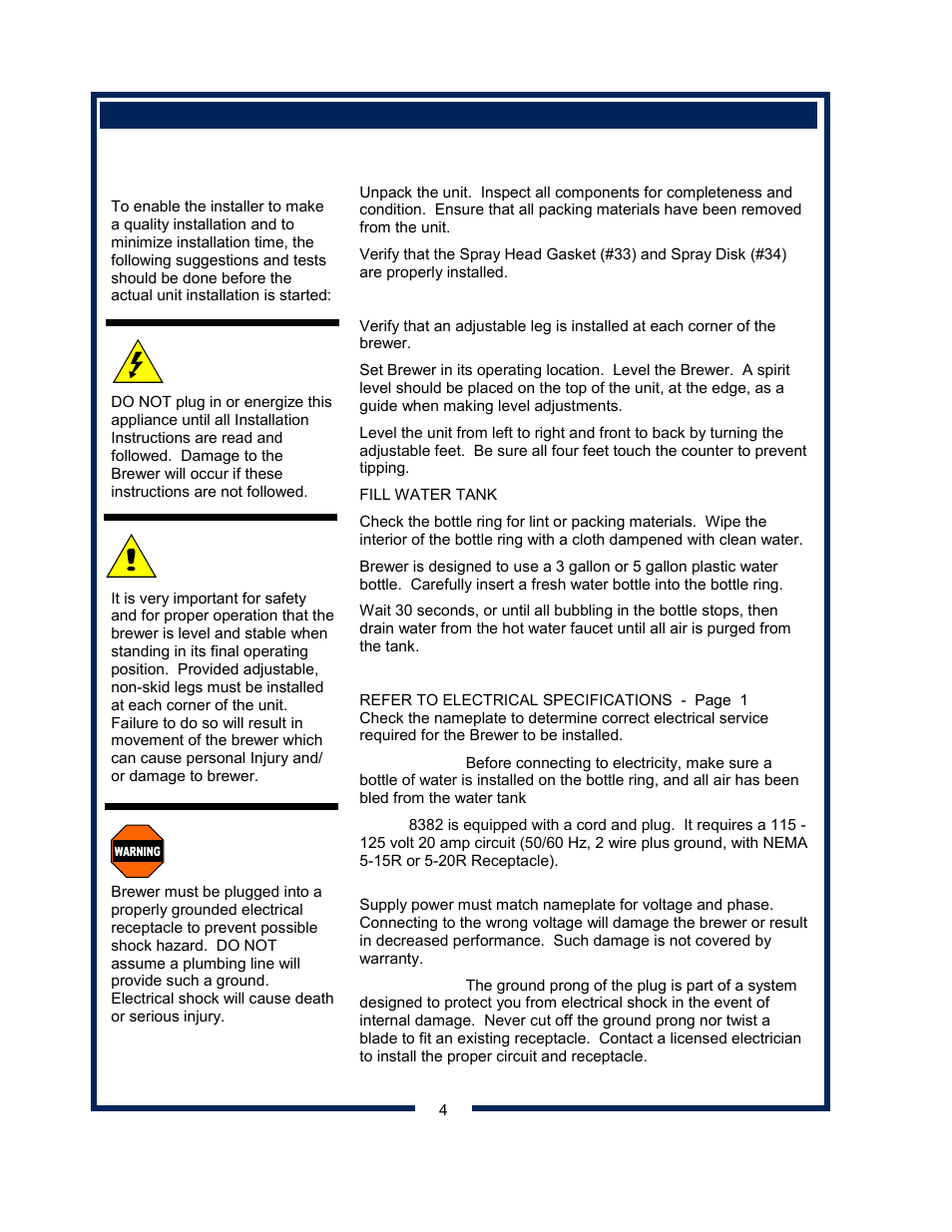 Bloomfield 8382 User Manual | Page 6 / 22