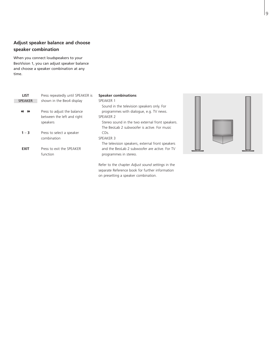 Bang & Olufsen BeoVision 1 - User Guide User Manual | Page 9 / 16