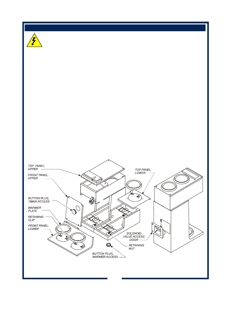Servicing instructions | Bloomfield 1012 User Manual | Page 16 / 34