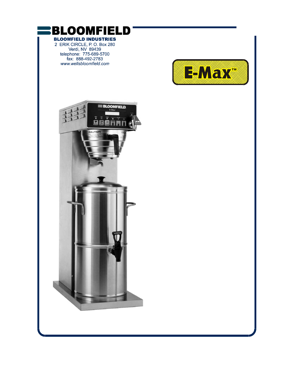 Bloomfield 2030 User Manual | 26 pages