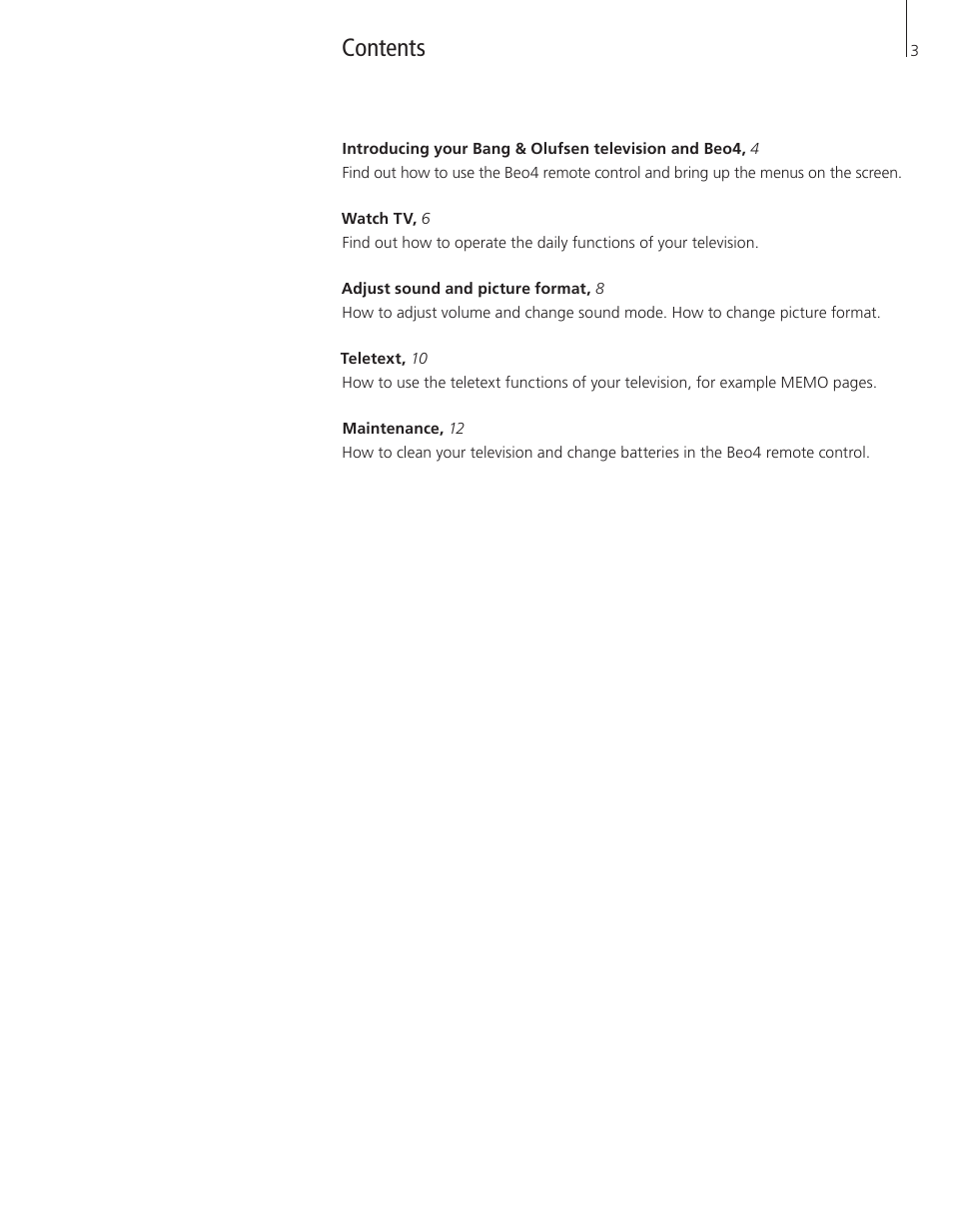 Bang & Olufsen BeoVision 8-26/32 - User Guide User Manual | Page 3 / 16
