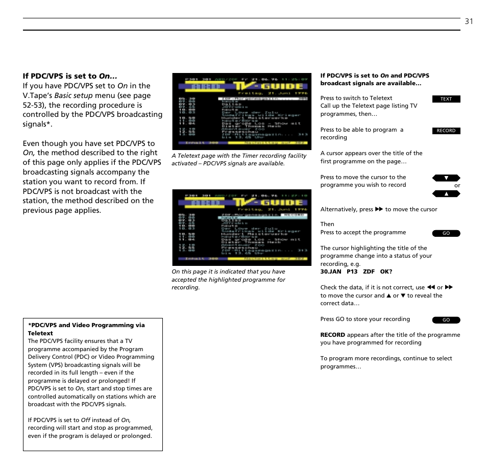 Bang & Olufsen BeoVision Avant (1995-2005) - User Guide User Manual | Page 31 / 72