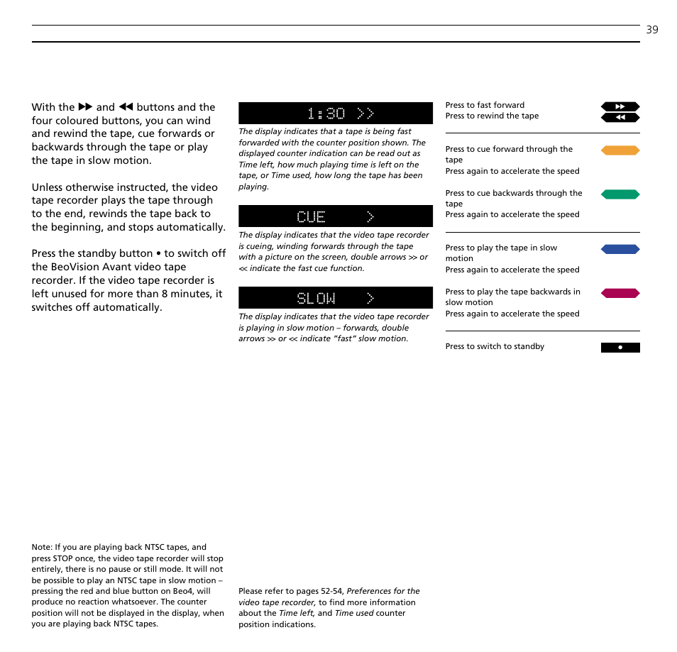 Bang & Olufsen BeoVision Avant (1995-2005) - User Guide User Manual | Page 39 / 72