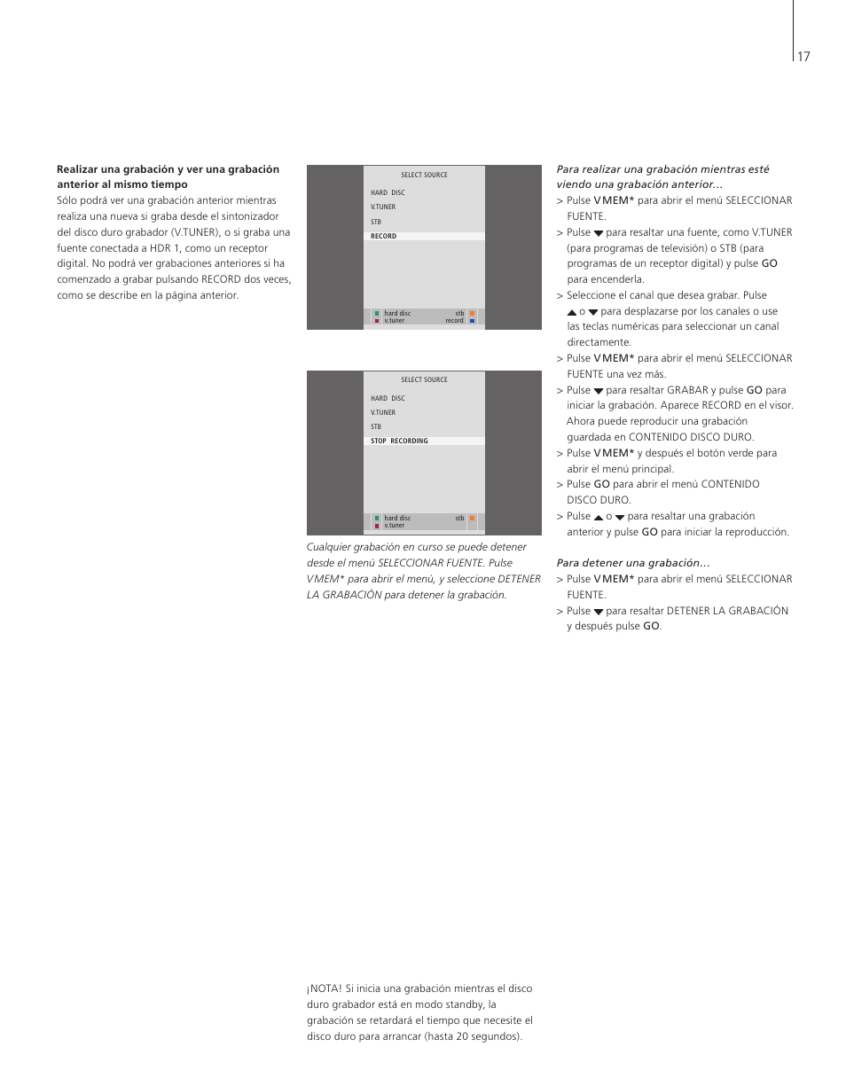 Bang & Olufsen HDR 1 - User Guide User Manual | Page 17 / 56