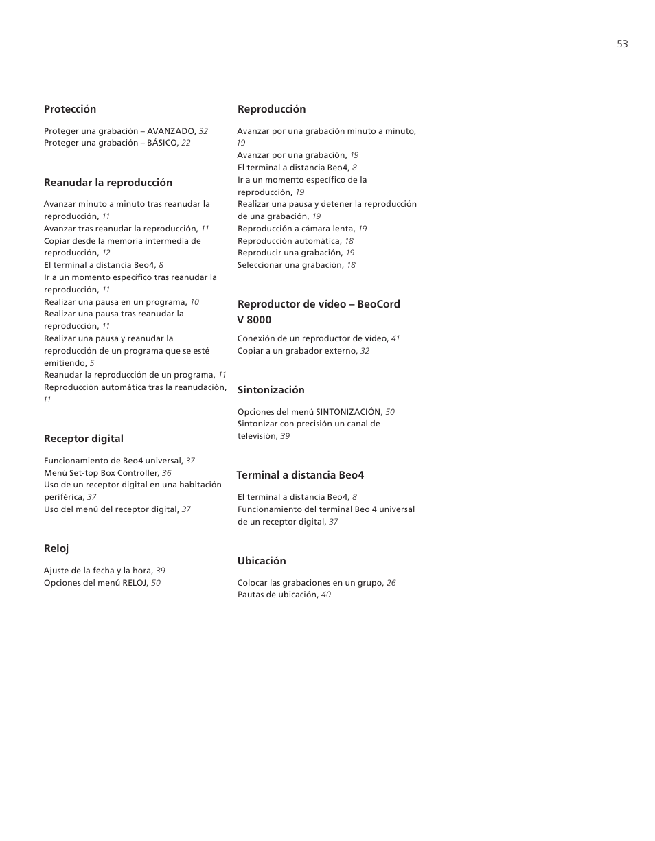 Bang & Olufsen HDR 1 - User Guide User Manual | Page 53 / 56