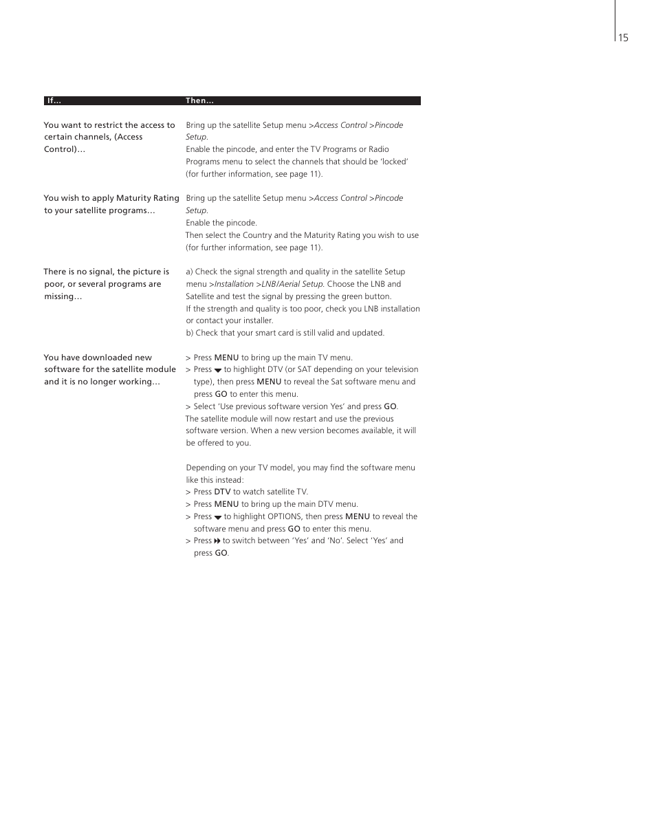 Bang & Olufsen DVB-S - User Guide User Manual | Page 15 / 20