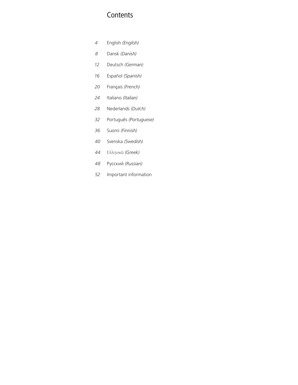 Bang & Olufsen DVB-HD - Getting Started User Manual | Page 3 / 56