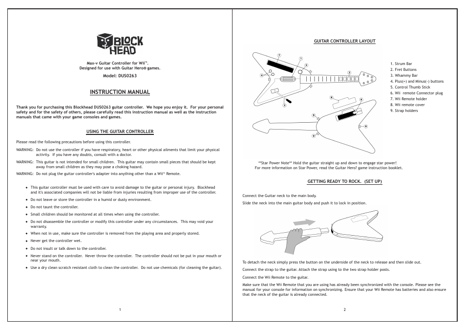 Blockhead DUS0263 User Manual | 2 pages