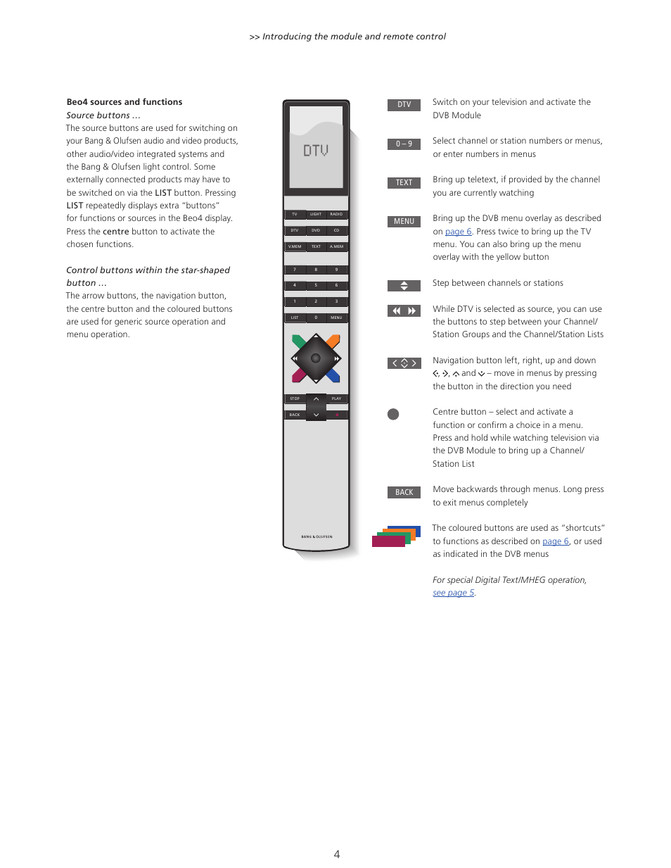 Bang & Olufsen DVB-HD - User Guide User Manual | Page 4 / 23