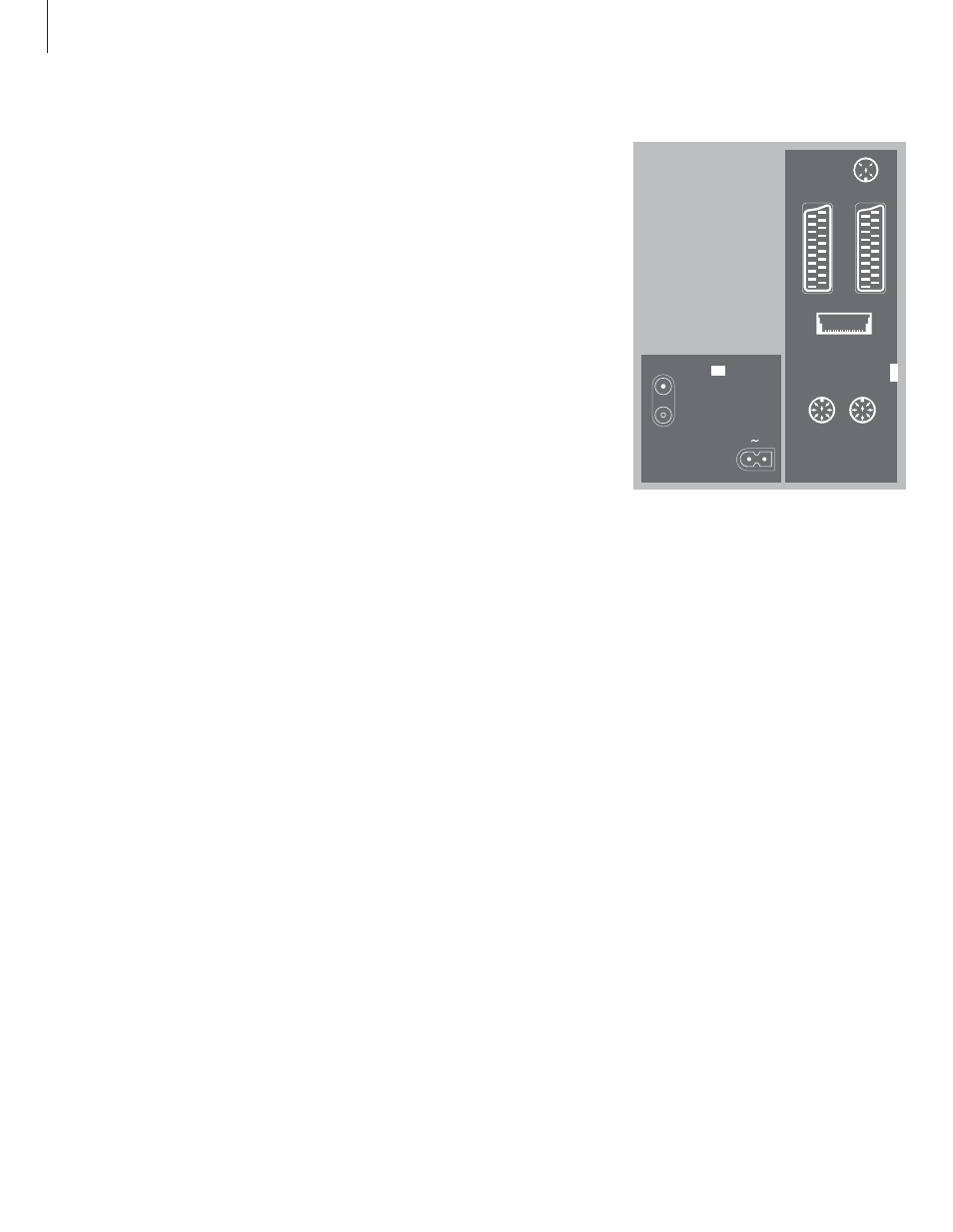 The socket panel, Av and aerial socket panel | Bang & Olufsen BeoVision MX_4200 - User Guide User Manual | Page 46 / 56