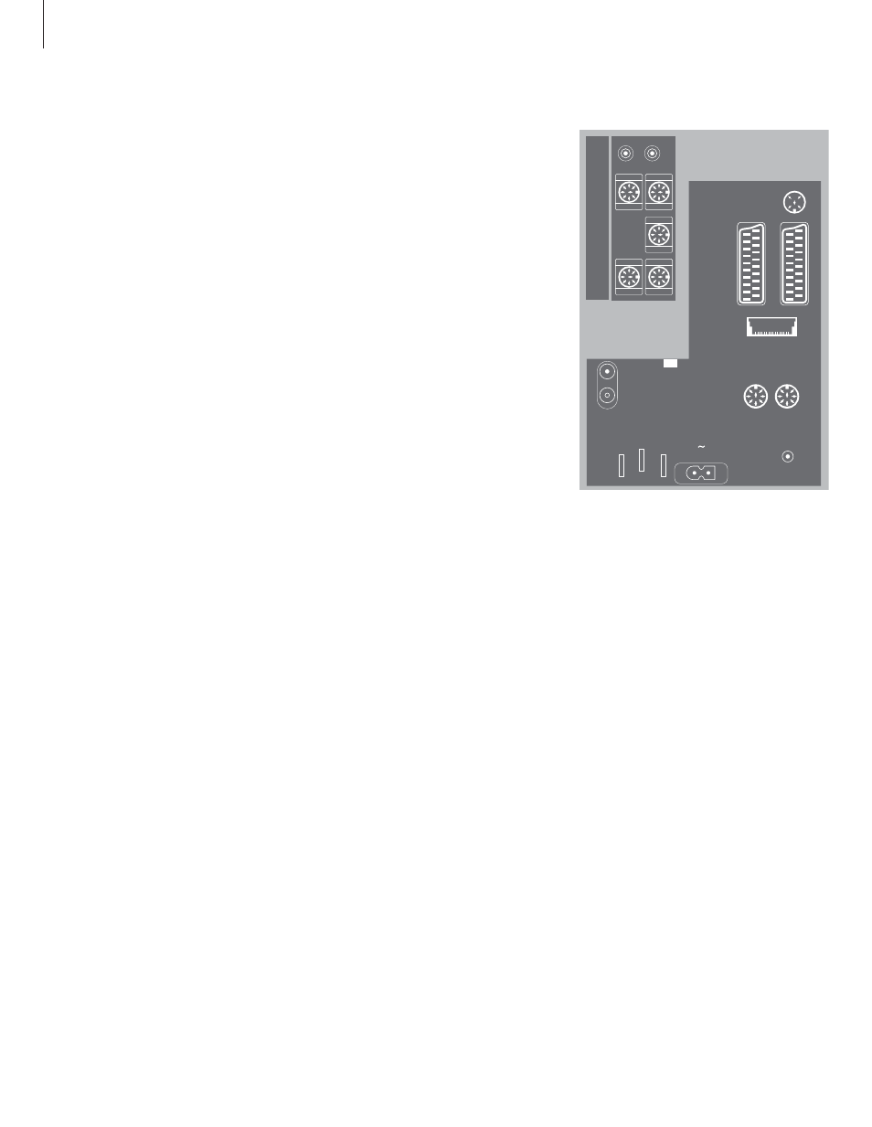 Socket panel on the rear | Bang & Olufsen BeoVision MX_8000 - User Guide User Manual | Page 16 / 36