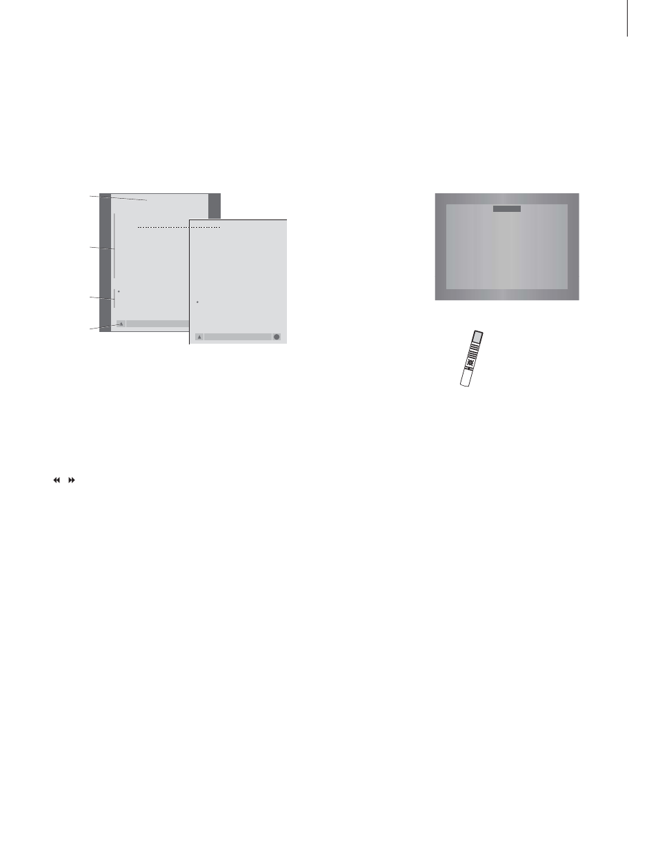 Use the menus, The on-screen display, 5use the menus | Bang & Olufsen BeoVision MX_8000 - User Guide User Manual | Page 5 / 36