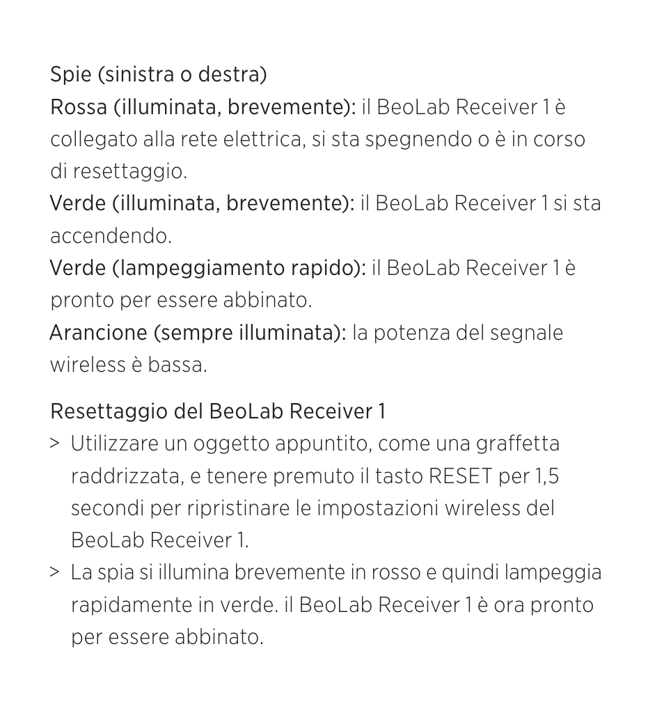 Bang & Olufsen BeoLab Receiver 1 - User Guide User Manual | Page 19 / 32