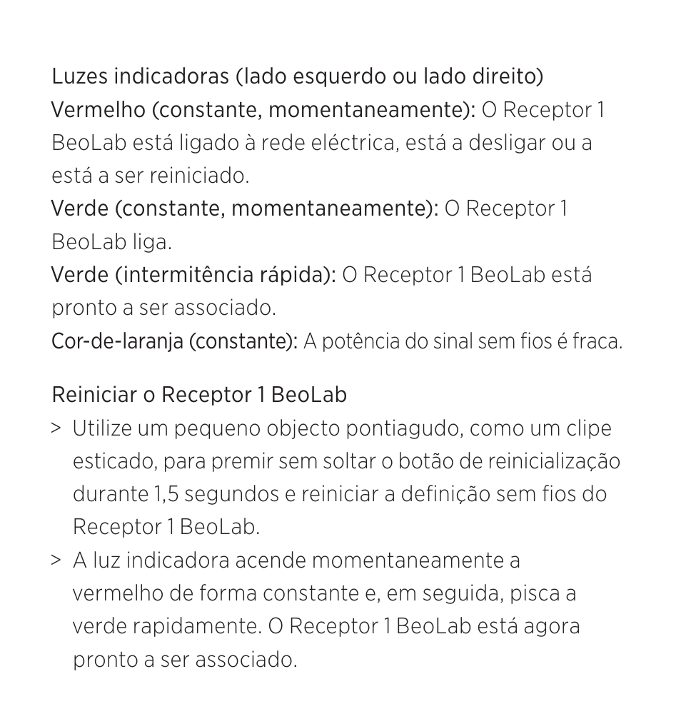 Bang & Olufsen BeoLab Receiver 1 - User Guide User Manual | Page 21 / 32