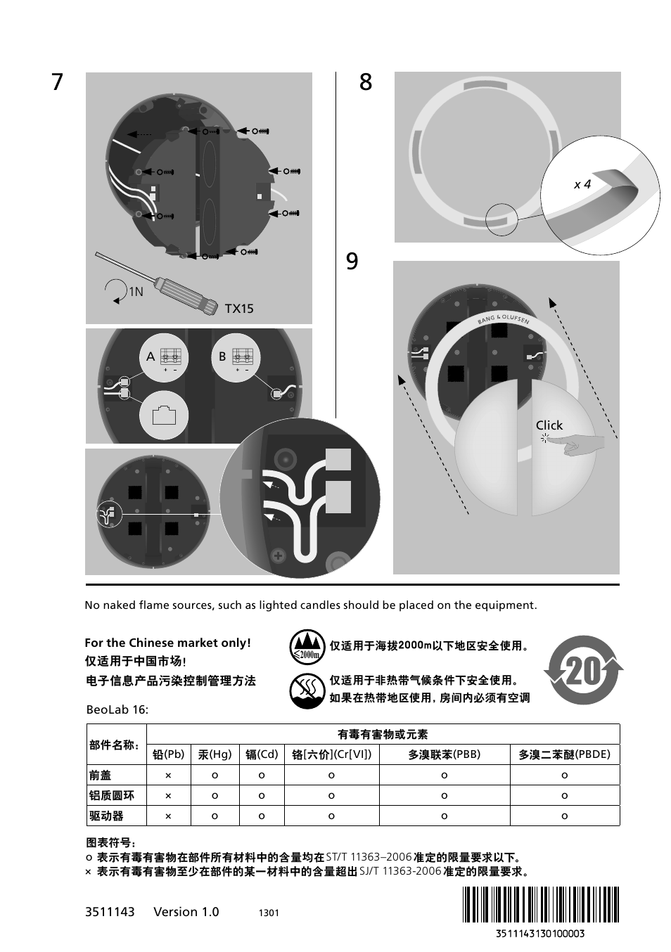 Bang & Olufsen BeoLab 16 - Installation Guide User Manual | Page 4 / 4