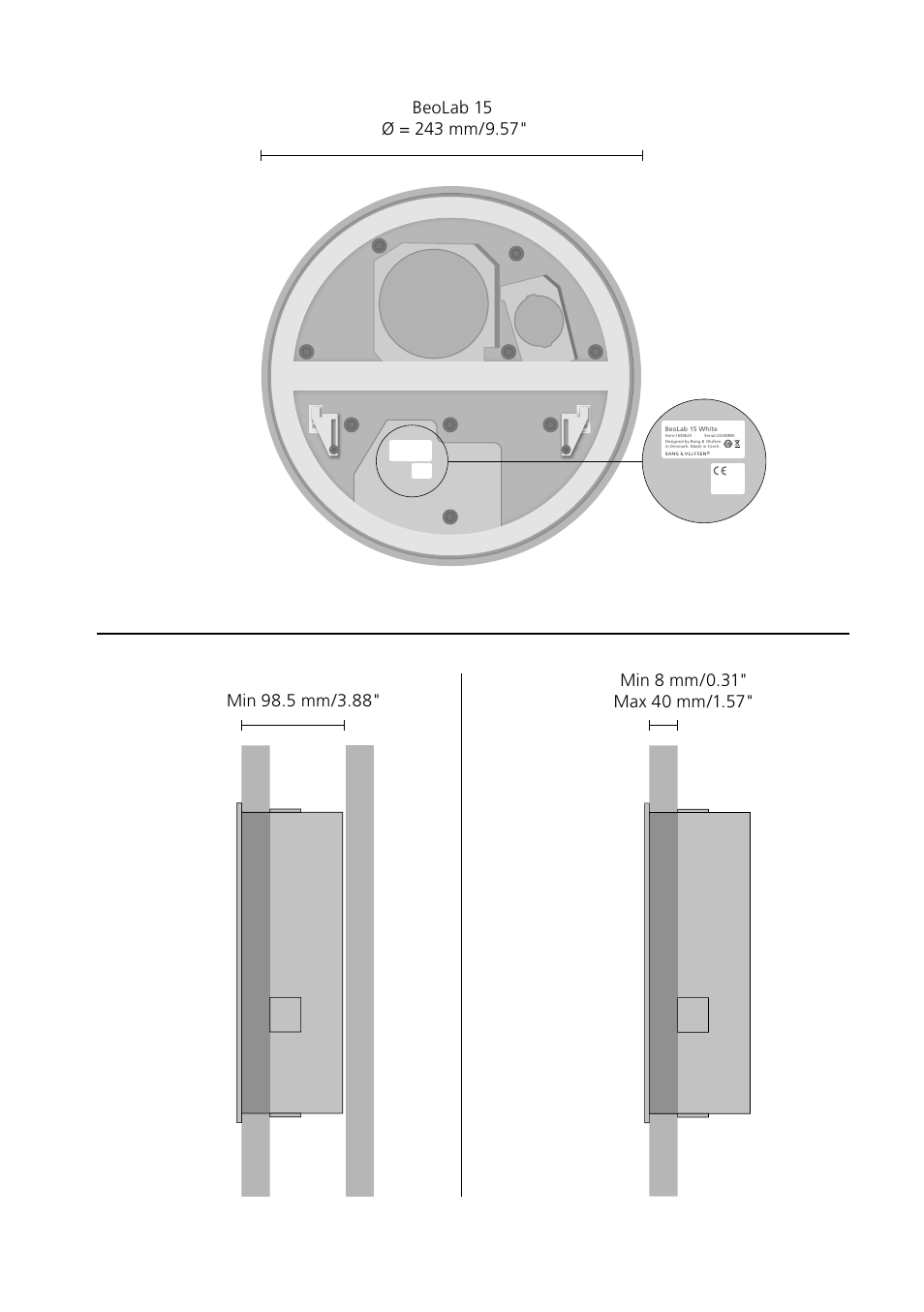 Bang & Olufsen BeoLab 15 - Installation Guide User Manual | Page 2 / 4