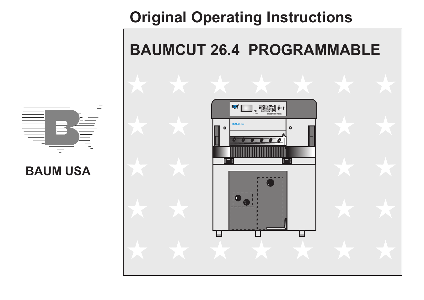 Baumfolder Baumcut Programmable 26.4 User Manual | 104 pages