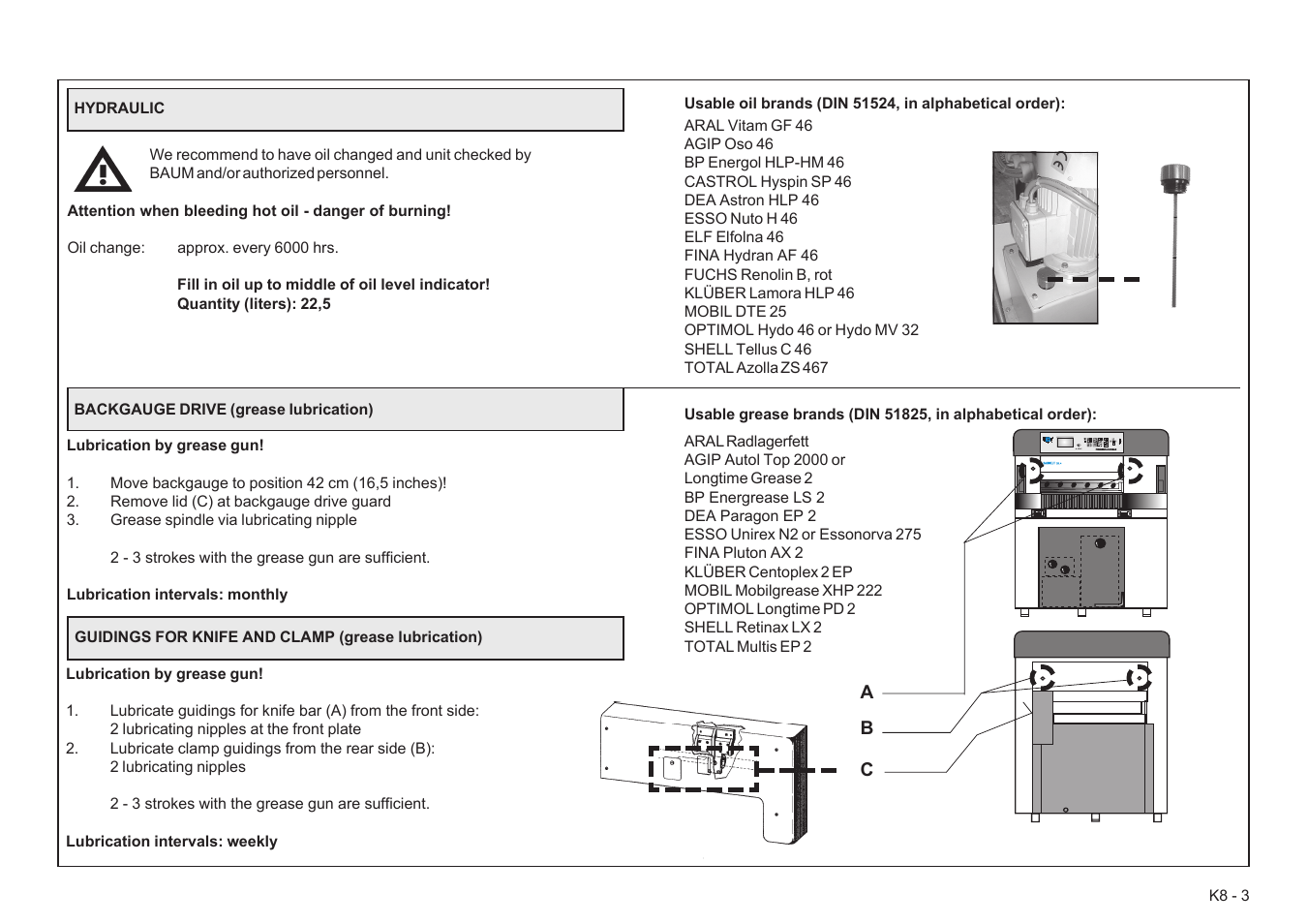 Baumfolder Baumcut Programmable 26.4 User Manual | Page 101 / 104
