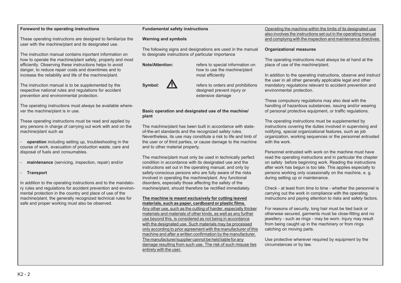 Baumfolder Baumcut Programmable 26.4 User Manual | Page 22 / 104