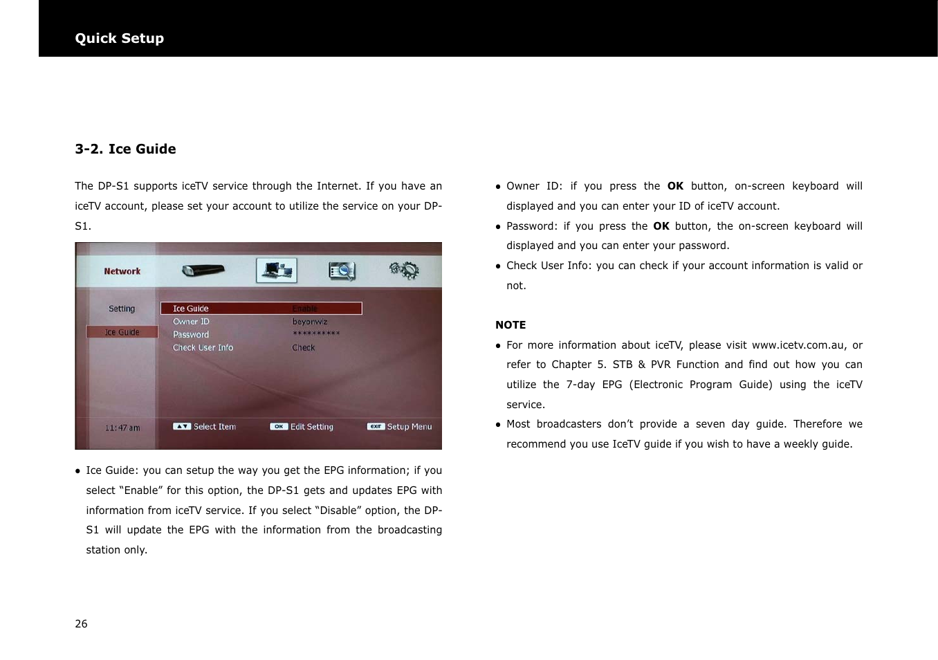 Beyonwiz DP-S1 User Manual | Page 33 / 83