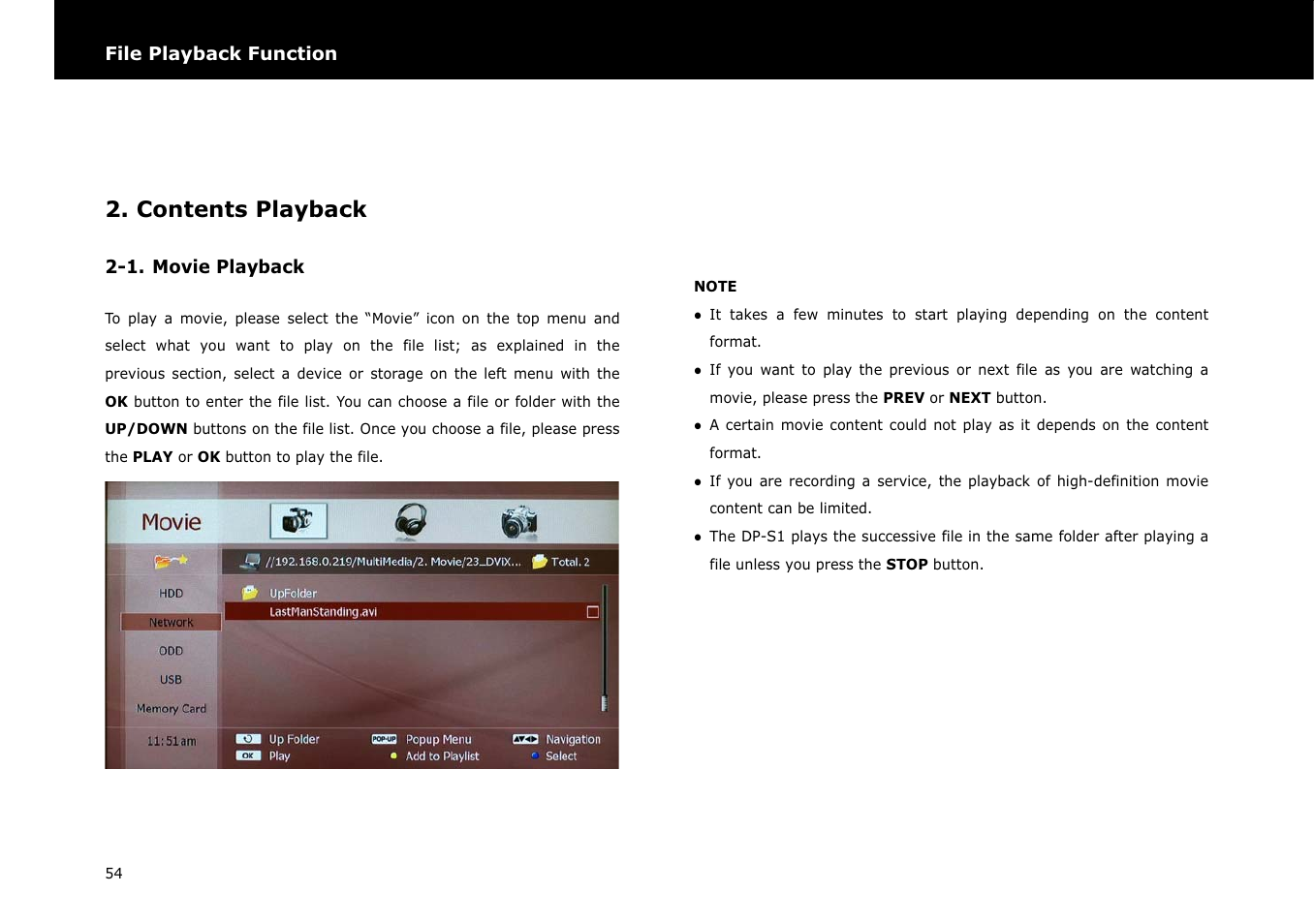 Contents playback | Beyonwiz DP-S1 User Manual | Page 61 / 83