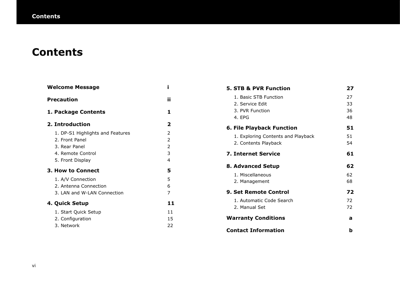 Beyonwiz DP-S1 User Manual | Page 7 / 83