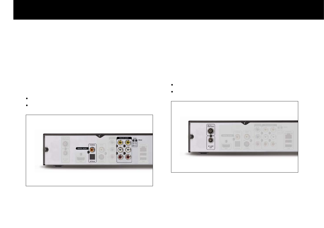 Antenna connection | Beyonwiz DP-H1 User Manual | Page 22 / 118