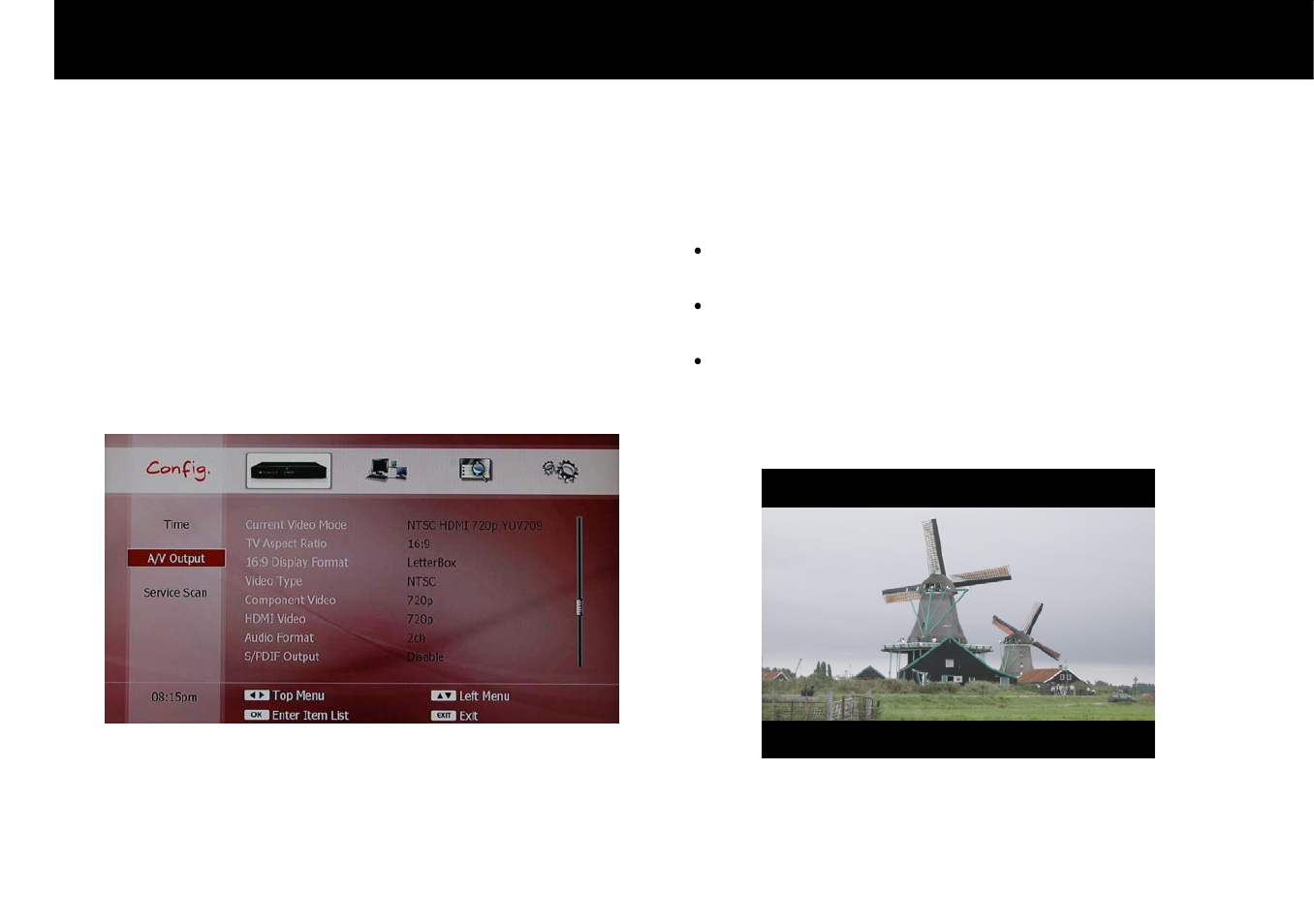 Stb & pvr function, 2. a/v output setting | Beyonwiz DP-H1 User Manual | Page 34 / 118