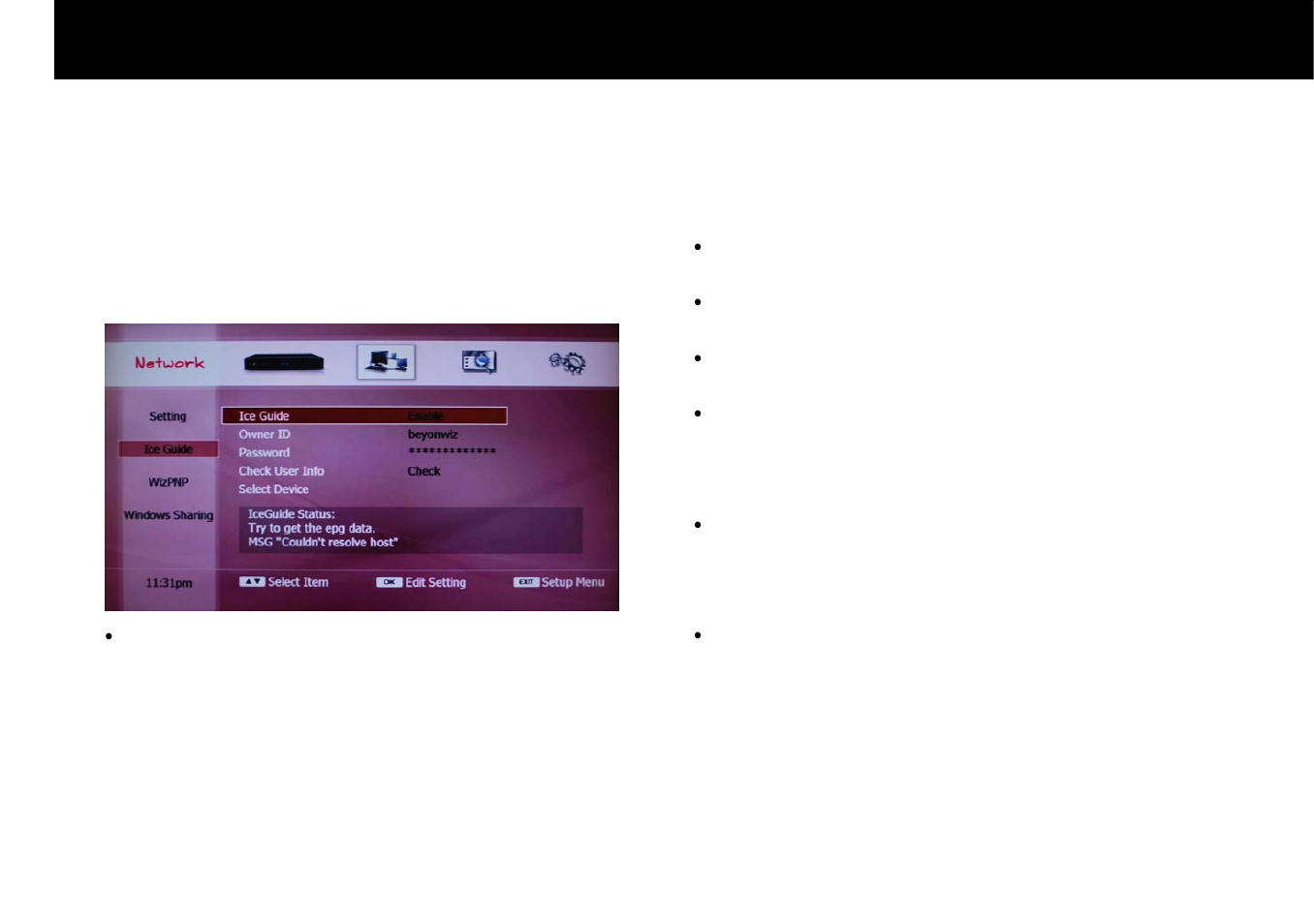 Stb & pvr function, 4. ice guide | Beyonwiz DP-H1 User Manual | Page 42 / 118