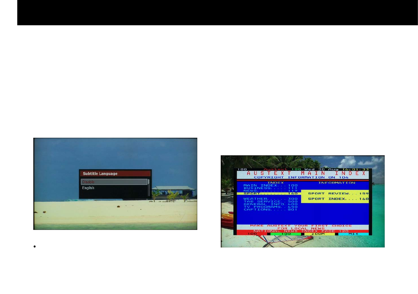 Stb & pvr function, 5. subtitle and teletext service | Beyonwiz DP-H1 User Manual | Page 50 / 118