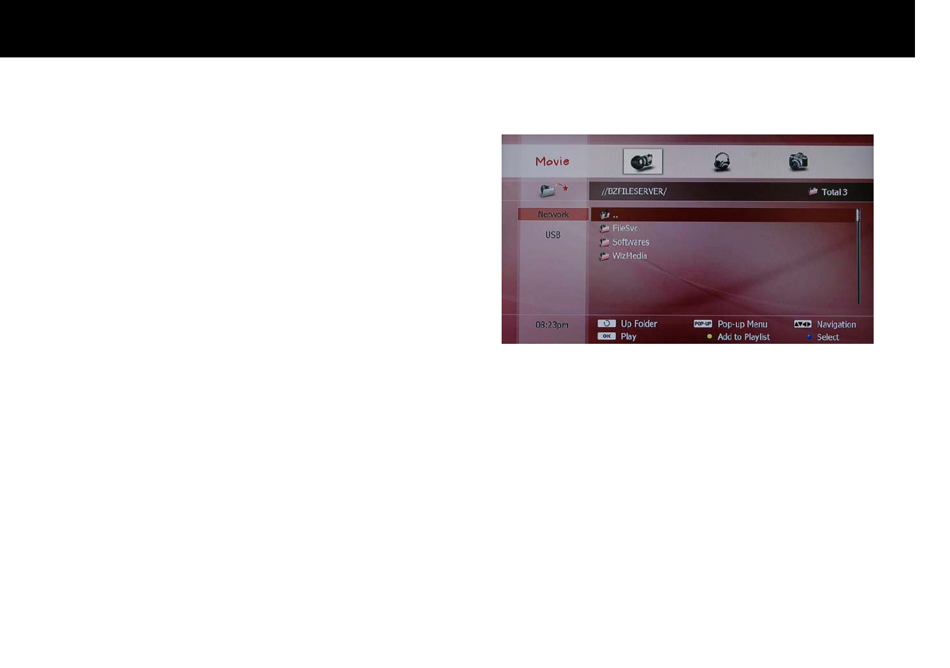 File playback function, Exploring contents | Beyonwiz DP-H1 User Manual | Page 73 / 118
