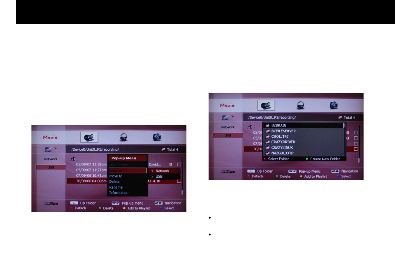 Backup to pc via network | Beyonwiz DP-H1 User Manual | Page 92 / 118
