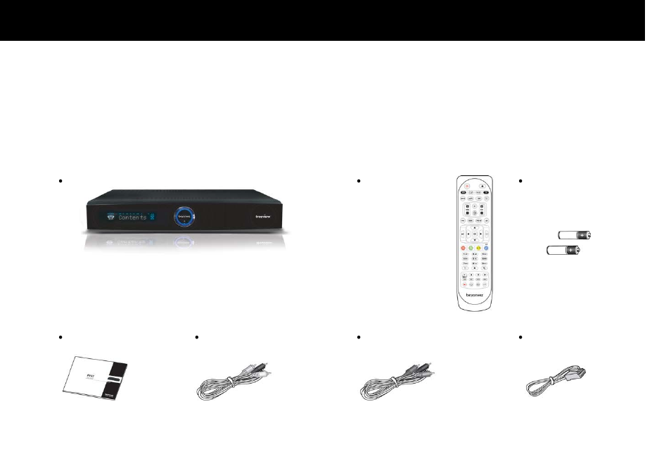 Package contents | Beyonwiz FV-L1 User Manual | Page 10 / 118