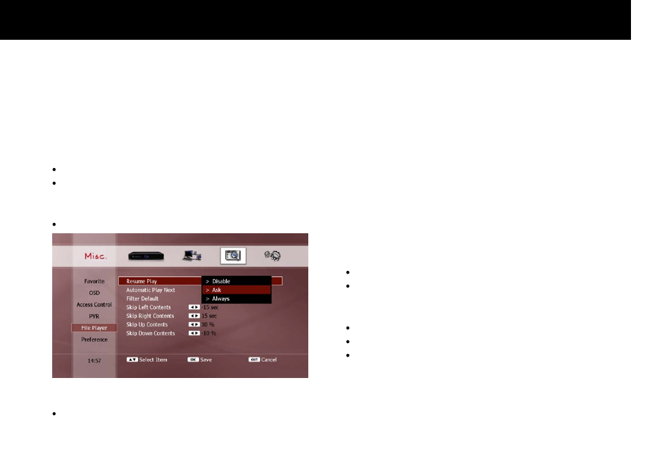 File player, Advanced setup, 5. file player | Beyonwiz FV-L1 User Manual | Page 100 / 118