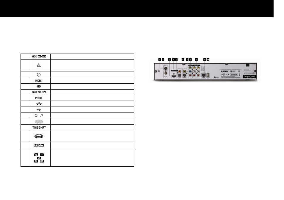 Rear panel, Introduction | Beyonwiz FV-L1 User Manual | Page 14 / 118