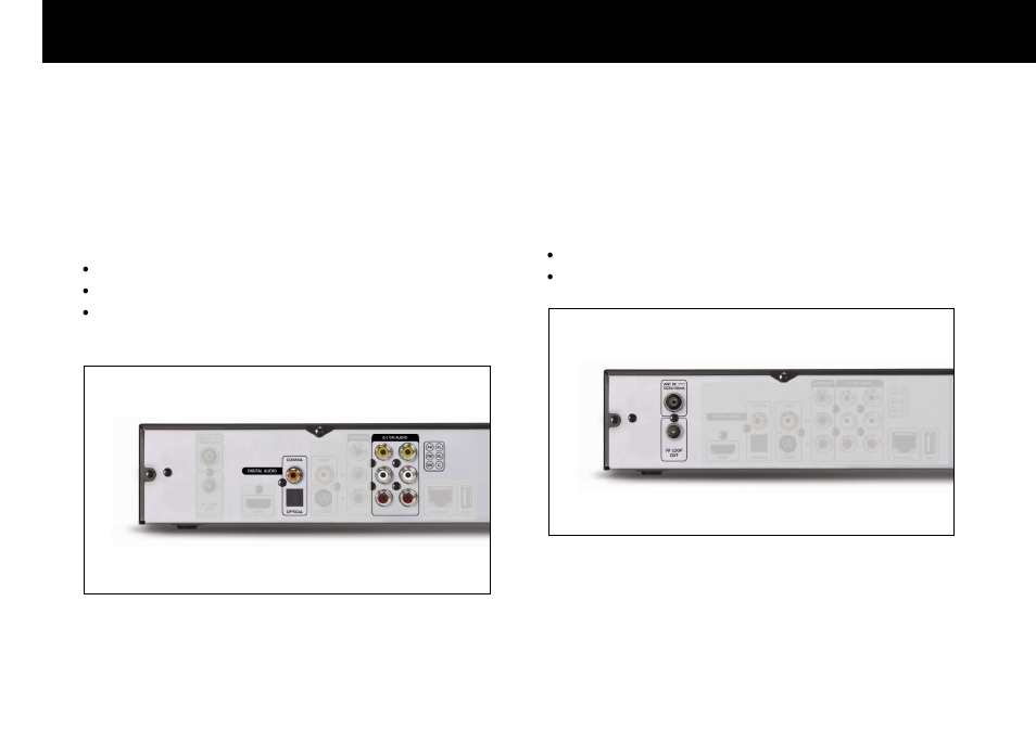 Audio connection, Antenna connection | Beyonwiz FV-L1 User Manual | Page 21 / 118