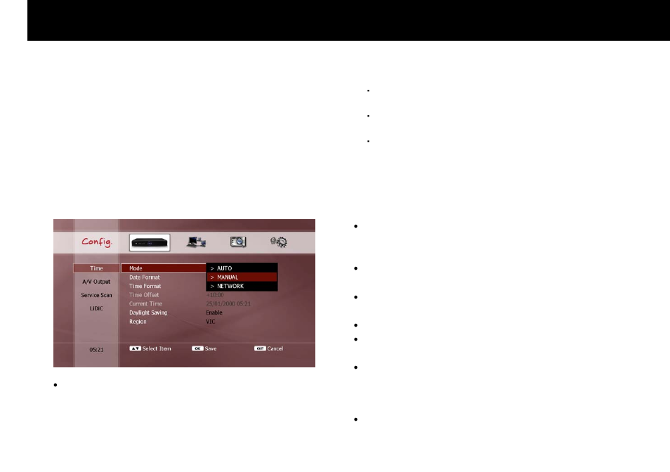Configuration, Time setting, Quick setup | 1. time setting | Beyonwiz FV-L1 User Manual | Page 31 / 118