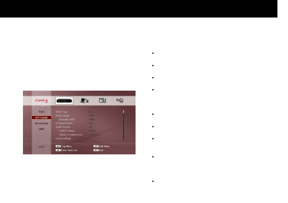 A/v output setting, Quick setup, 2. a/v output setting | Beyonwiz FV-L1 User Manual | Page 32 / 118