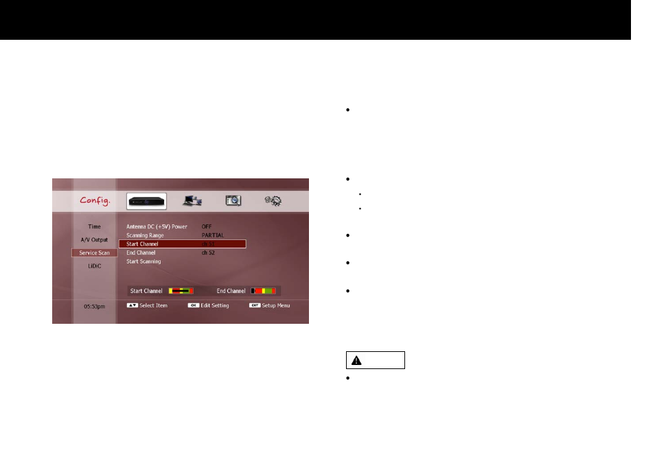 Service scan | Beyonwiz FV-L1 User Manual | Page 34 / 118