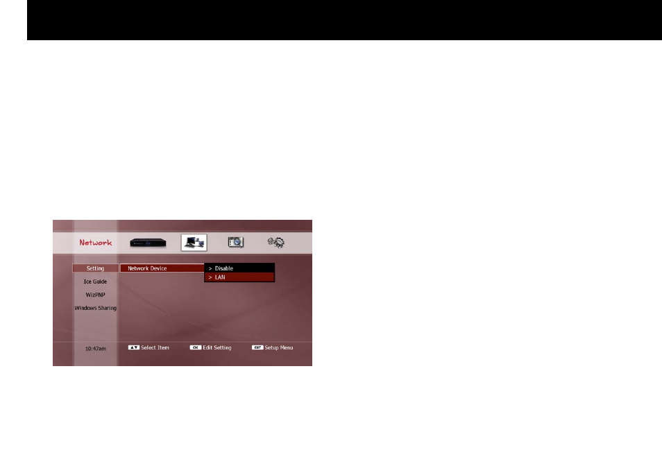 Network, Enable ethernet | Beyonwiz FV-L1 User Manual | Page 37 / 118