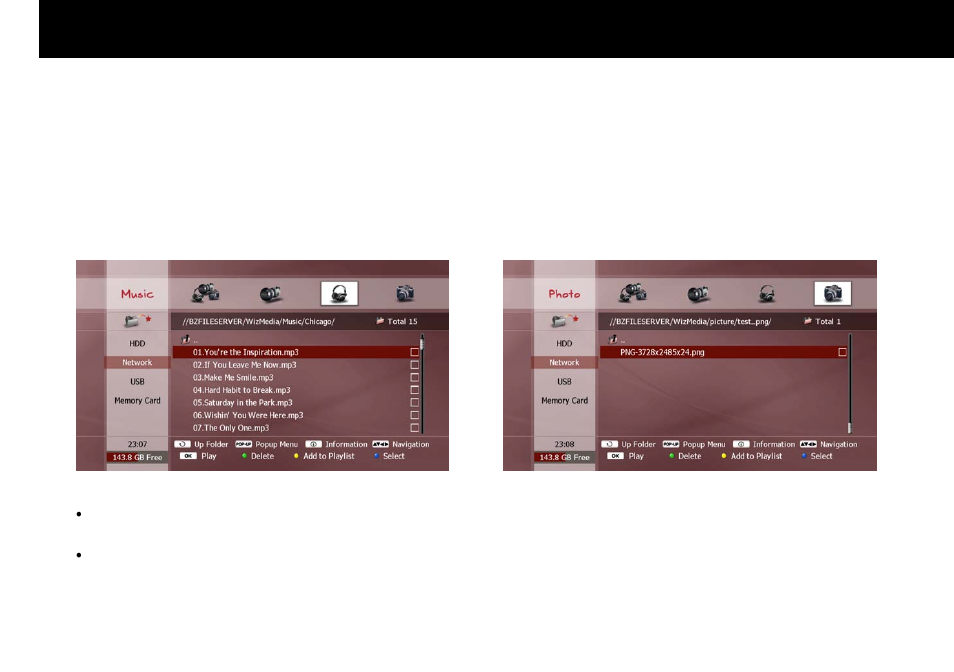 Music playback, Photo playback | Beyonwiz FV-L1 User Manual | Page 81 / 118